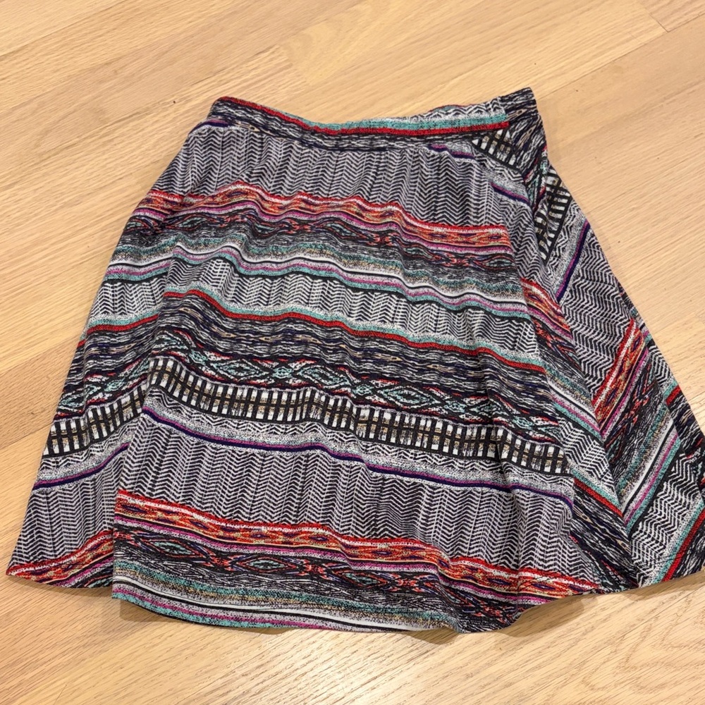 Mossimo Supply Co. Multicolor Skater Skirt